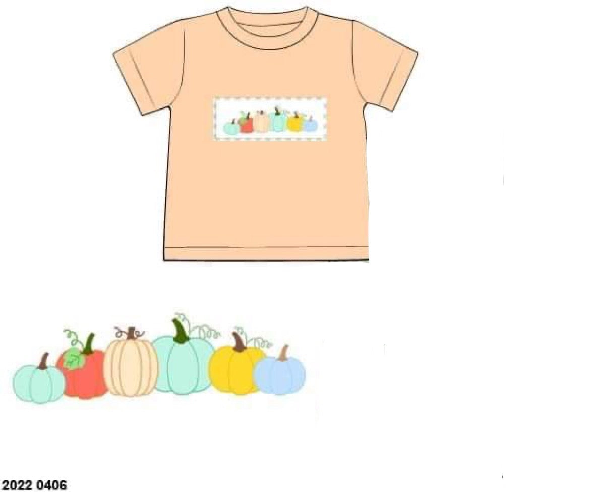 RTS: Colorful Pumpkins- Boys Shirt