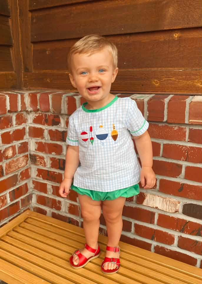 Throwback Pre Order: Bobbers- Boys Bubble Short Set