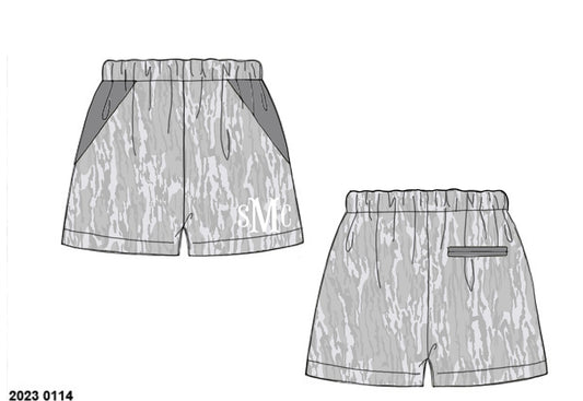 Camo Craze Flash Presale: Swim- Dad/Mini Woven Traditional Birch Shorts