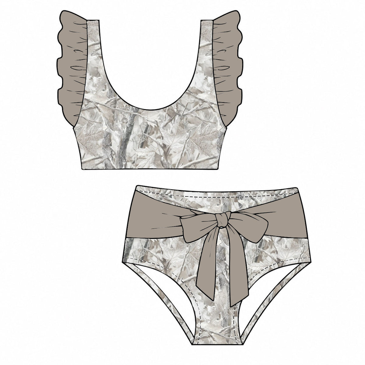 Camo Craze Flash Presale: Swim- Mom/Mini 2pc Snow Swimsuit