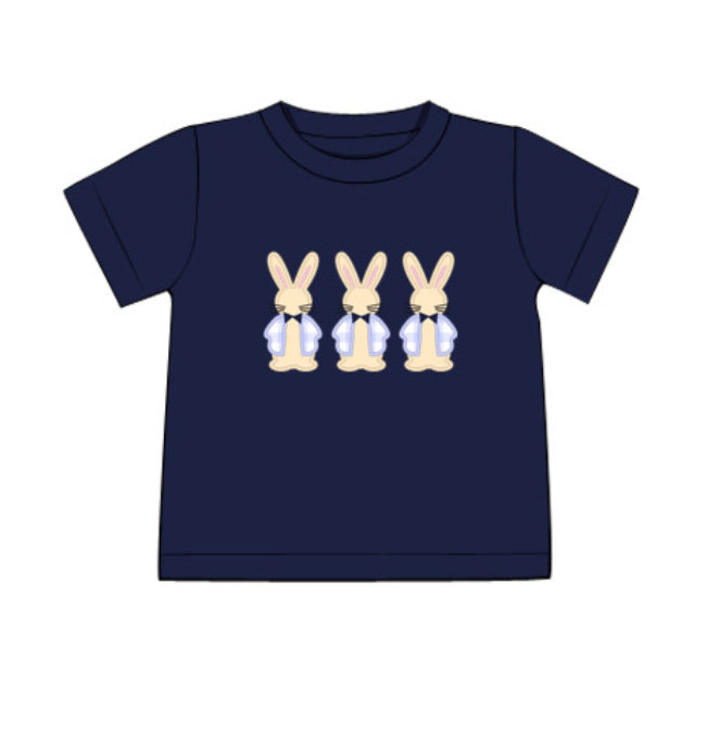 Customer Choice Pre Order 1: Boys Appliqué Bunny Shirt