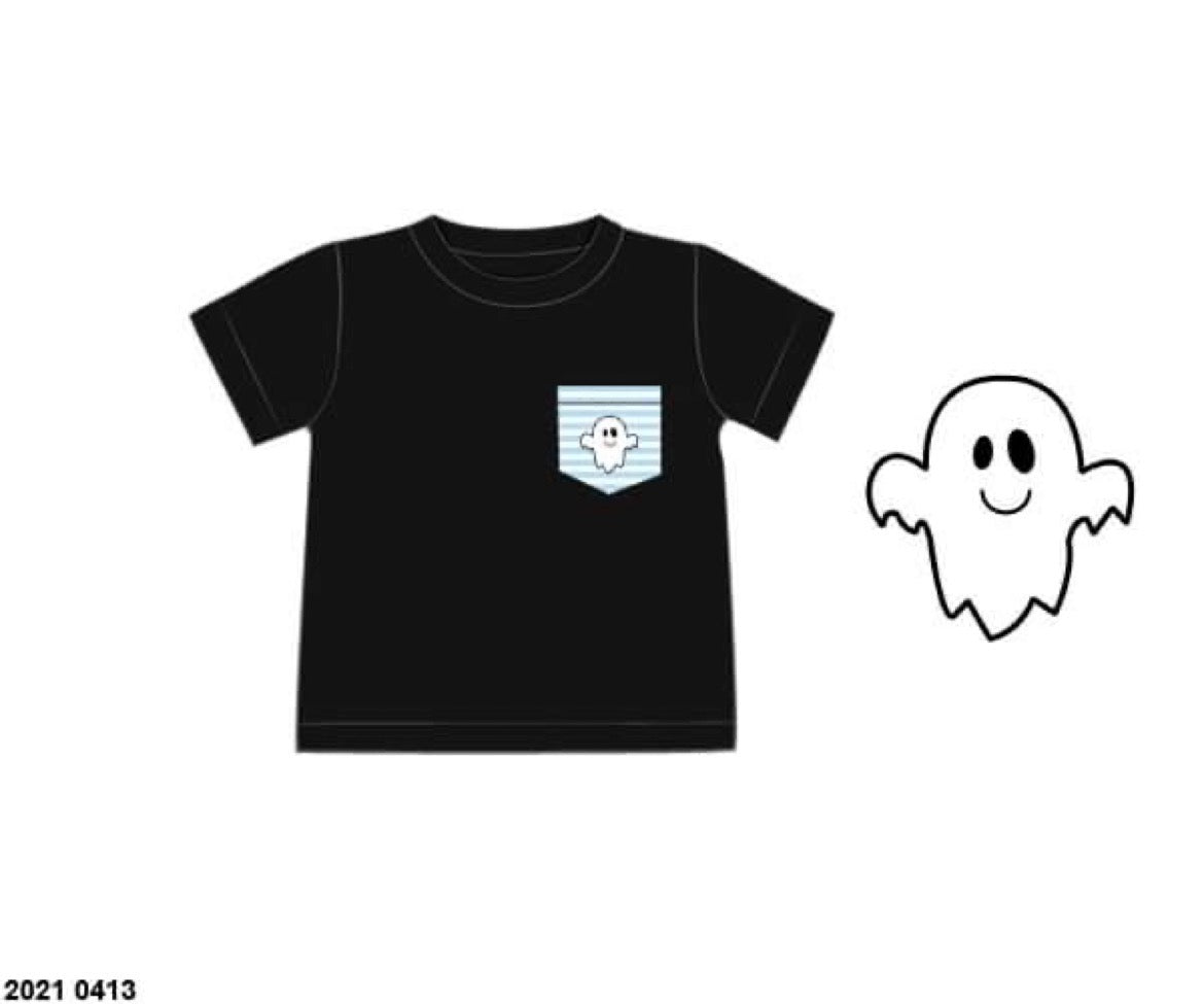 RTS: Rerun Ghosts- Boys Pocket Shirt
