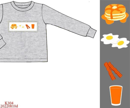 RTS: Boys Mix & Match- Breakfast Knit Shirt