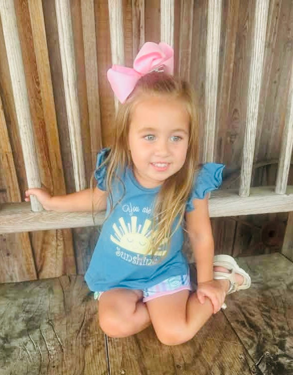 Throwback Pre Order: You Are My Sunshine- Girls Knit Shortie Set