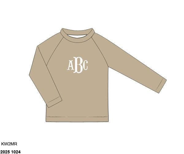 Pre Order 138: Caicos Stripe- Boys Rash Guard Swim Shirt