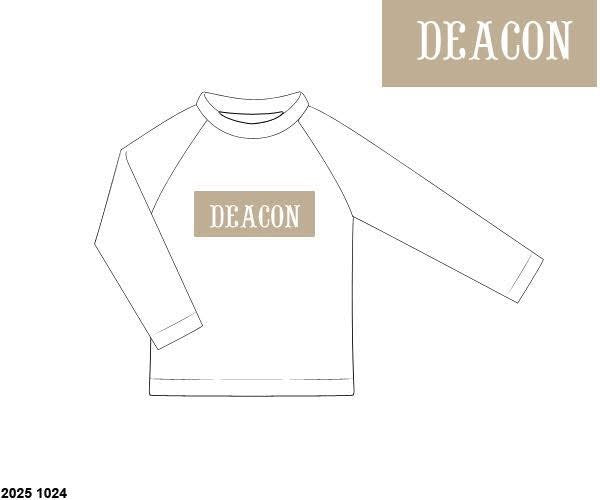 Pre Order 138: Caicos Stripe- Boys Rash Guard Name Smock Swim Shirt