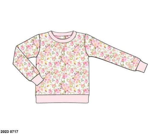 RTS: Winter Sadie Floral- Mom/Kids Knit Pullover