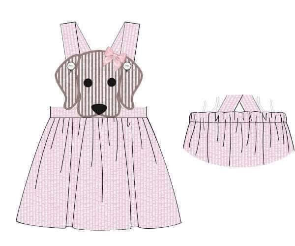 Pre Order 138: BBS Puppy- Girls Woven Dress