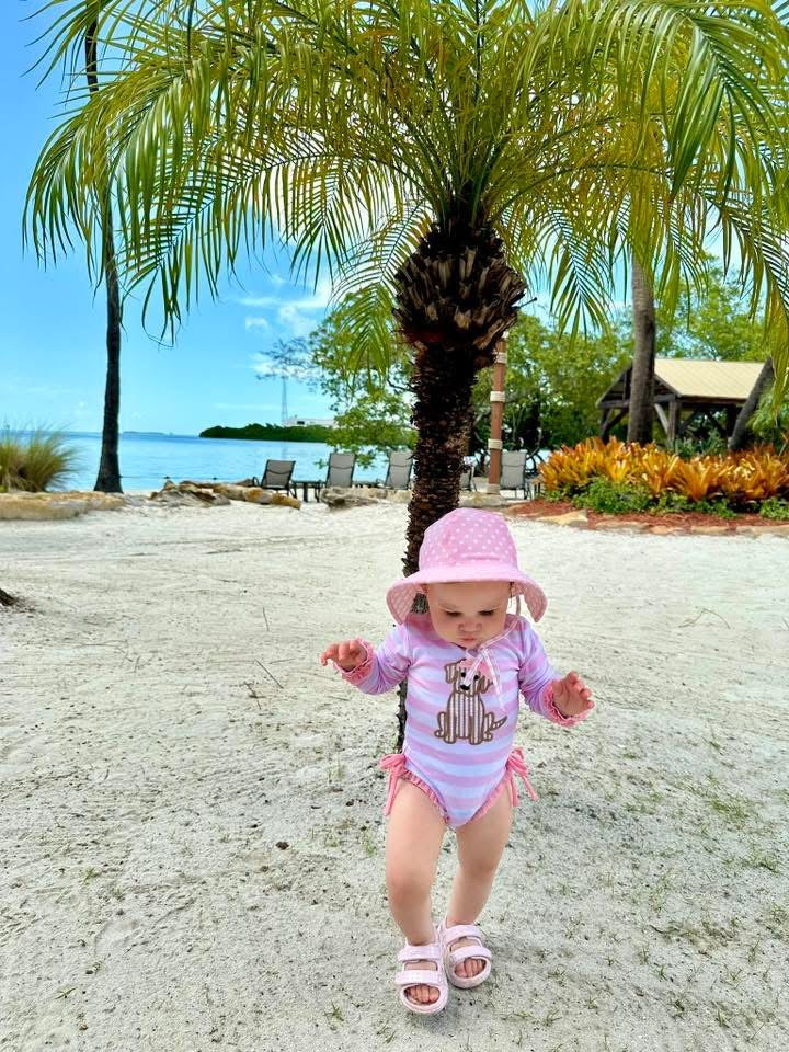 Pre Order 138: BBS Puppy- Girls 1pc Long Sleeve Rash Guard Swim