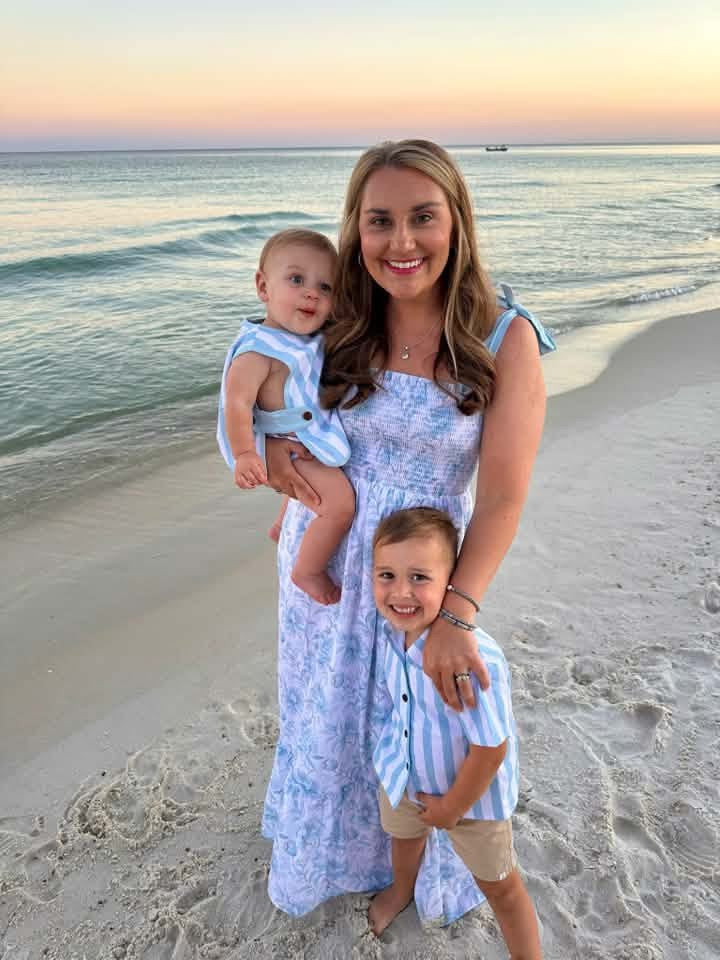 Special Pricing Presale: Wellington Floral- Mom/Mini Woven Maxi Dress