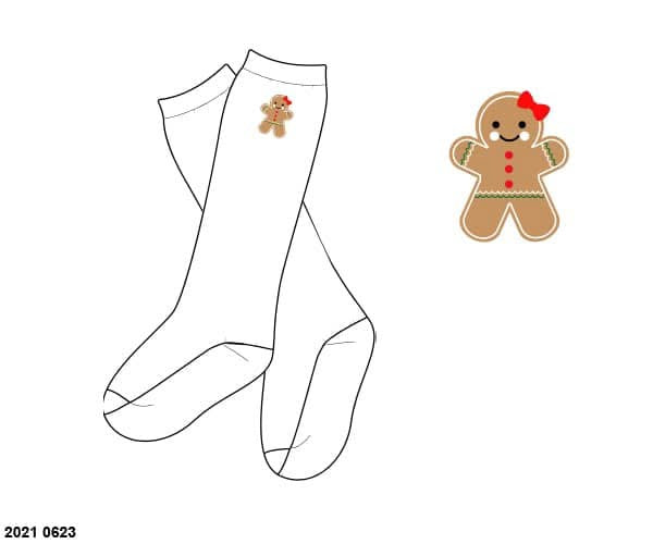 RTS: Christmas Socks- Girl Gingerlady