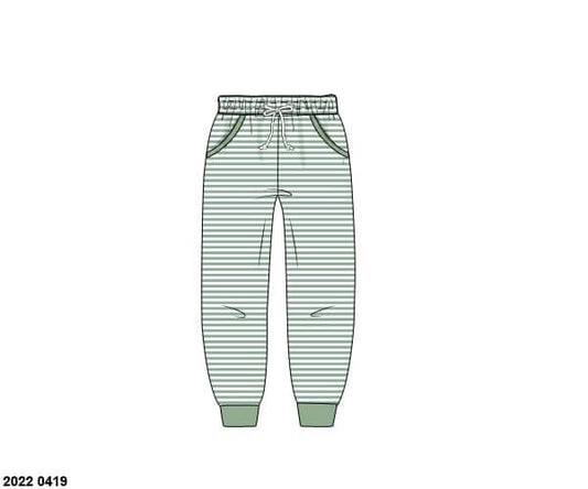 RTS: Boys Mix & Match- Knit Joggers in Feldspar Stripe