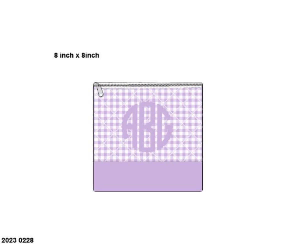 RTS: Honey 2: Hopscotch- Honey Bag in Purple Gingham (No Monogram)