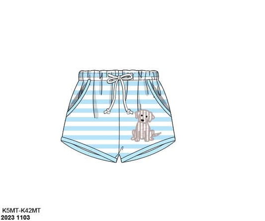 Pre Order 138: BBS Puppy- Boys Woven Shortie Swim Shorts