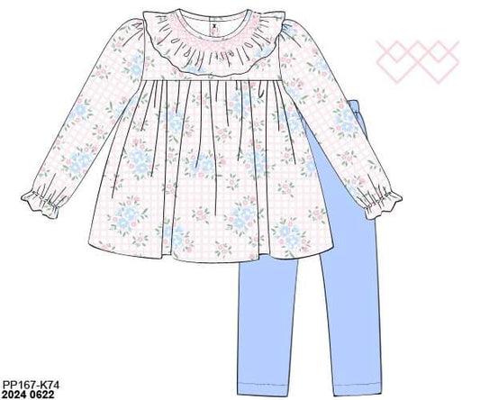 RTS: Winter Callie Jo- Girls Knit Legging Set