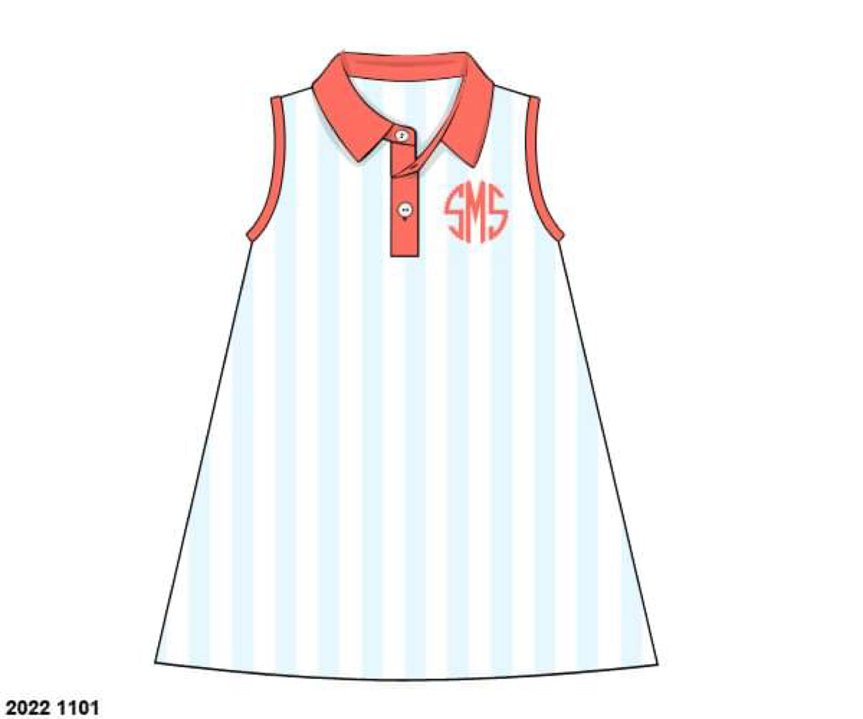 RTS: Cabana Stripe Collection- Girls/Mom Dress "SMS"