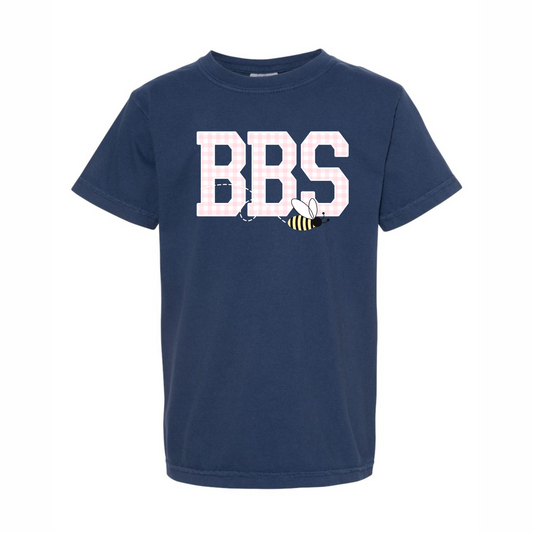 RTS: Exclusive BBS Graphic Tee- Pink Gingham