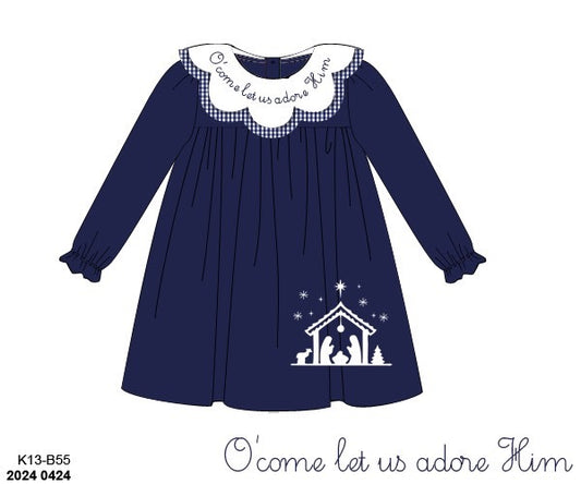 Pre Order 110: Adore Him- Girls Knit Dress