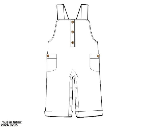 RTS: Muslin- Boys Overalls