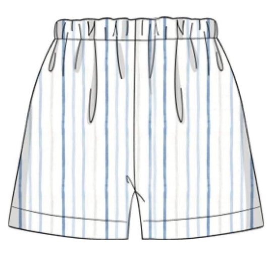 RTS: Blue Crabs & Fish- Boys Woven Traditional Shorts