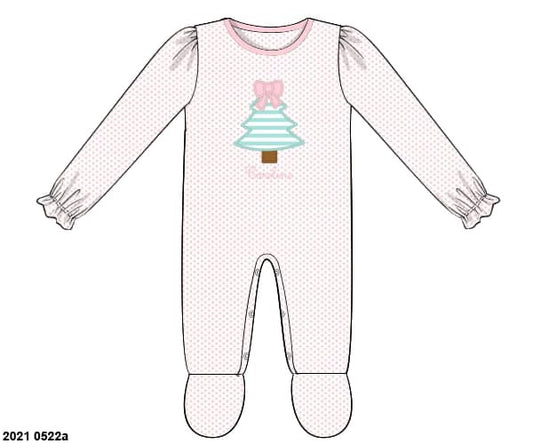 RTS: Fun Lounge- Tree Appliqué Girls 1pc Lounge (No Monogram)