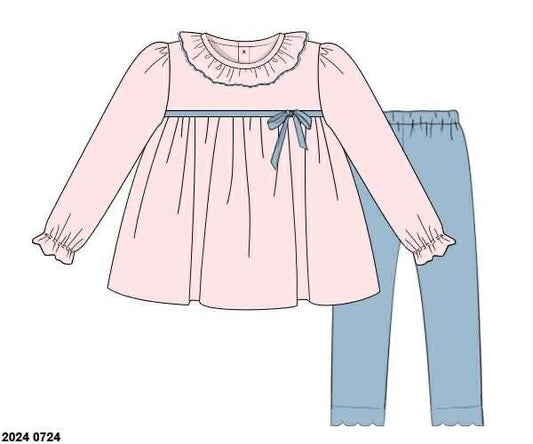 RTS: Hallie & Hudson- Girls Knit Legging Set