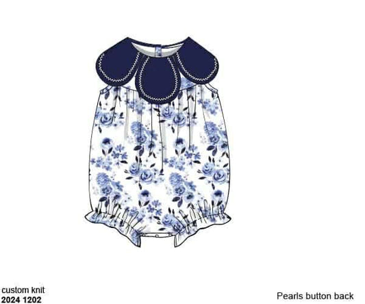 RTS: McKenna Floral & Plaid- Girls Knit Bubble