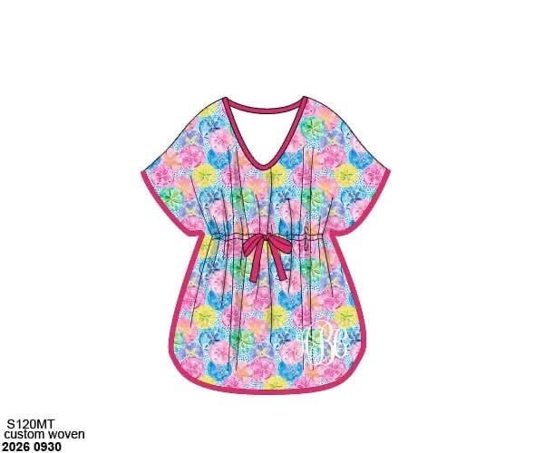 Pre Order 151: Swim Safe Sand Dollars- Mom/Mini Knit Swim Cover Up