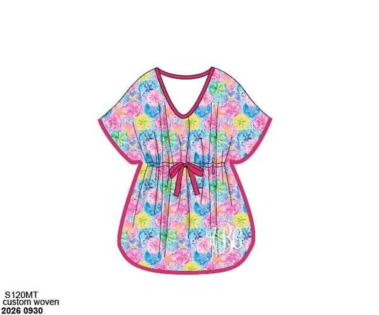 Pre Order 151: Swim Safe Sand Dollars- Mom/Mini Knit Swim Cover Up