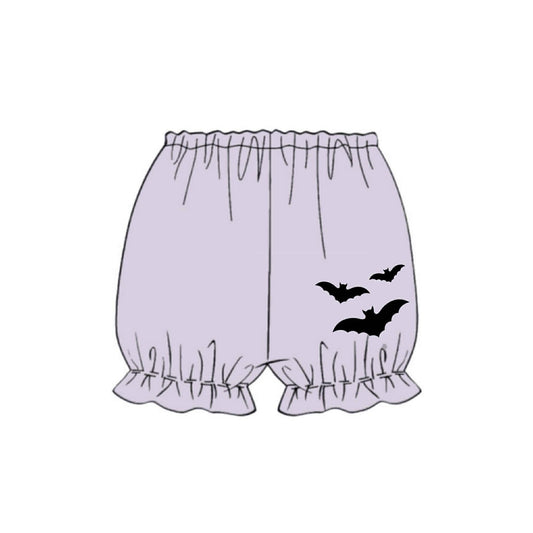 RTS: Spooky Patchwork- Girls Knit Bubble Shorts