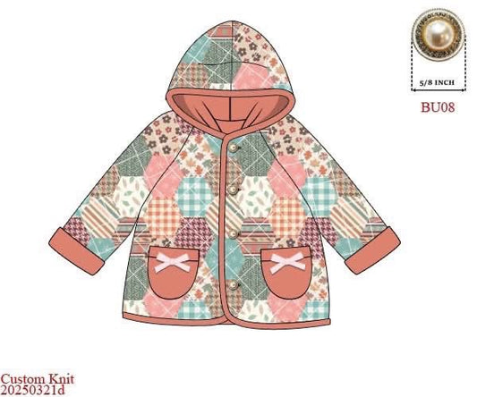 Pre Order 126: Causey Camo & Fall Patchwork- Mom/Mini Patchwork Quilted Jacket