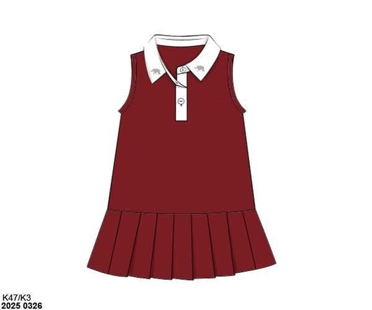 RTS: On the Quad- Girls Knit Tennis Dress