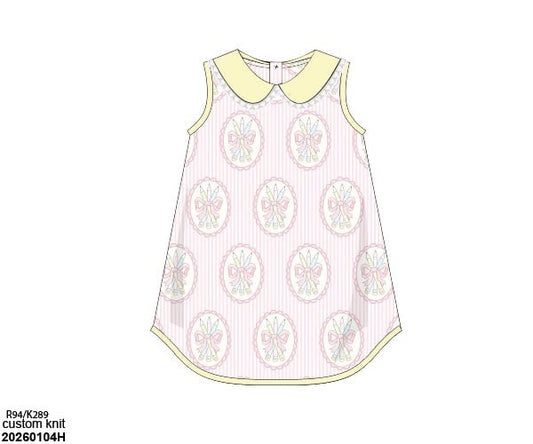 Pre Order 139: Preppy Pencils- Girls Knit Dress
