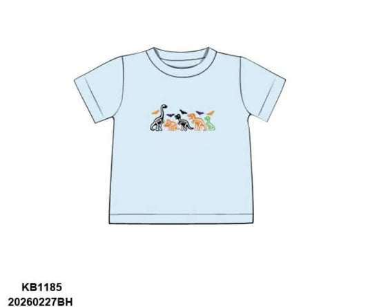 RTS: Halloween Shirt Only- Dinosaur Boys Shirt