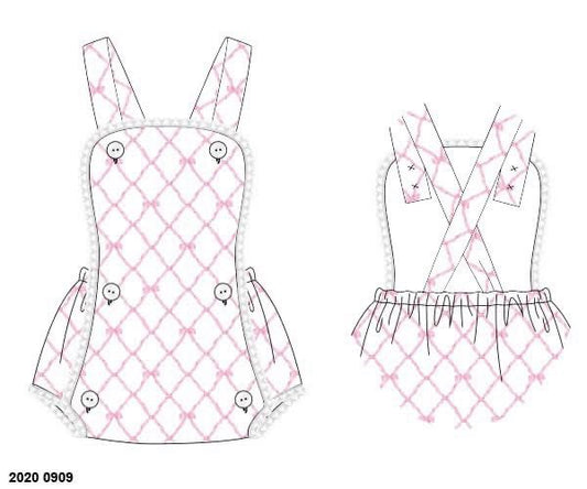 RTS: Ella Beau- Girls Vintage Knit Sunsuit