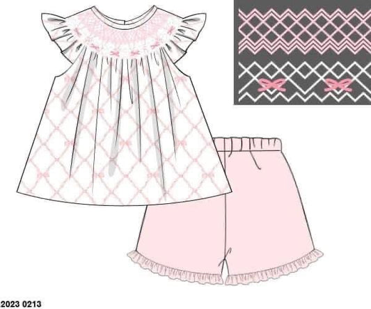 RTS: Ella Beau- Girls Knit Short Set