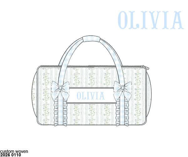 Pre Order 139: Lacey Garden- Smocked Duffle Bag