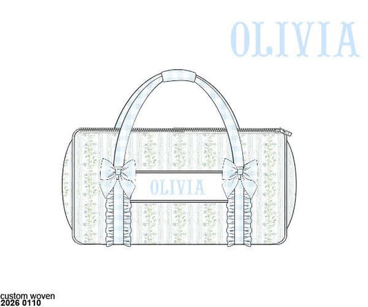 Pre Order 139: Lacey Garden- Smocked Duffle Bag