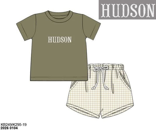 Pre Order 140: Biltmore Vines- Boys French Knot Shortie Set