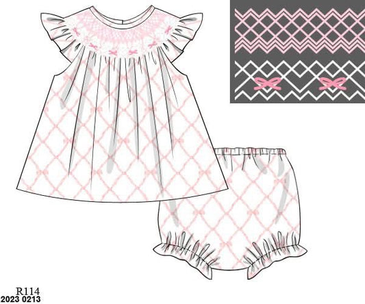 RTS: Ella Beau- Girls Knit Bloomer Set