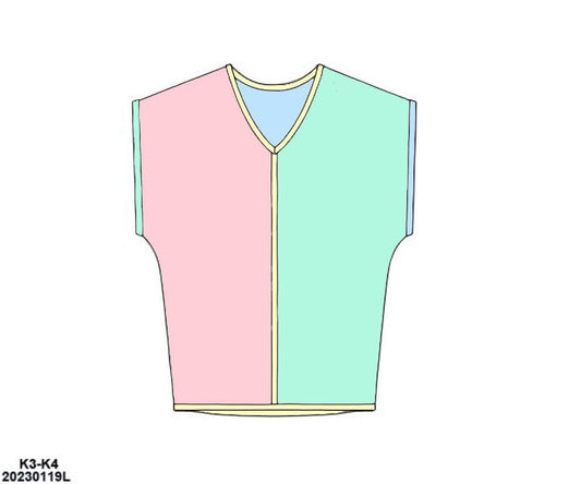 Pre Order 152: Colorblock- Mom/Mini Knit Swim Cover Up