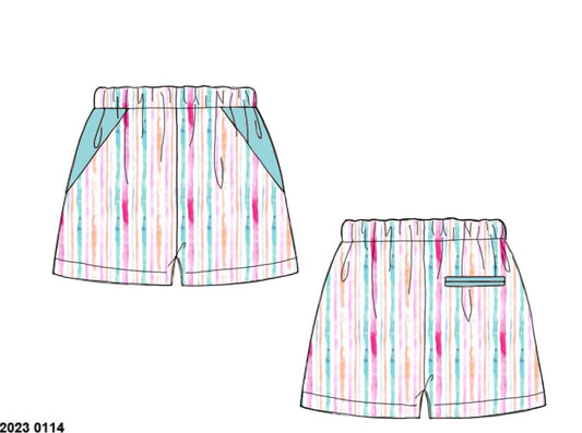 Pre Order 151: Sellers Summer Octopus- Dad/Mini Woven Traditional Swim Shorts