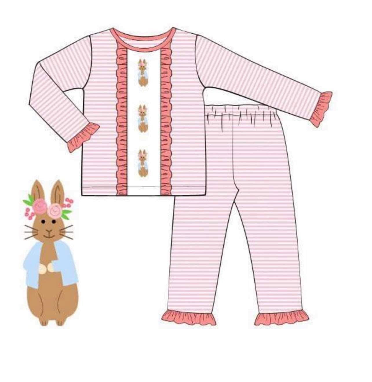 Pre Order 148: Easter Lounge- Girls Flopsy Knit Lounge Set