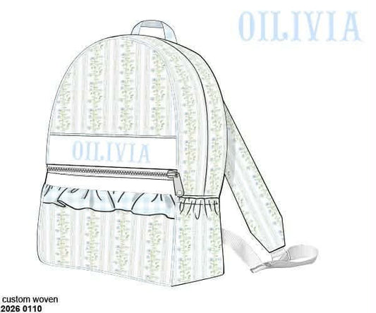 Pre Order 139: Lacey Garden- Smocked Backpack