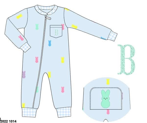 Pre Order 148: Easter Lounge- Boys Peeps Knit 1pc