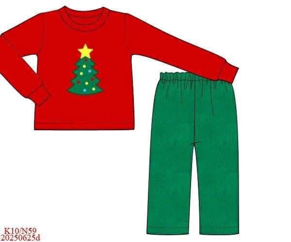 RTS: Corduroy Trees- Boys Pant Set