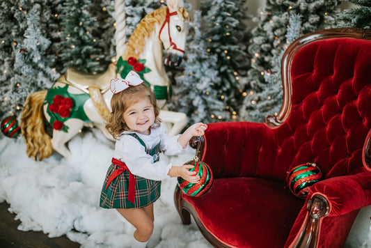 RTS: Clossman Christmas- Girls 2pc Tartan Bubble (Without Monogram)
