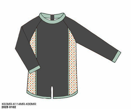 RTS: Cocoa Bay- Boys 1pc Rash Guar Swim