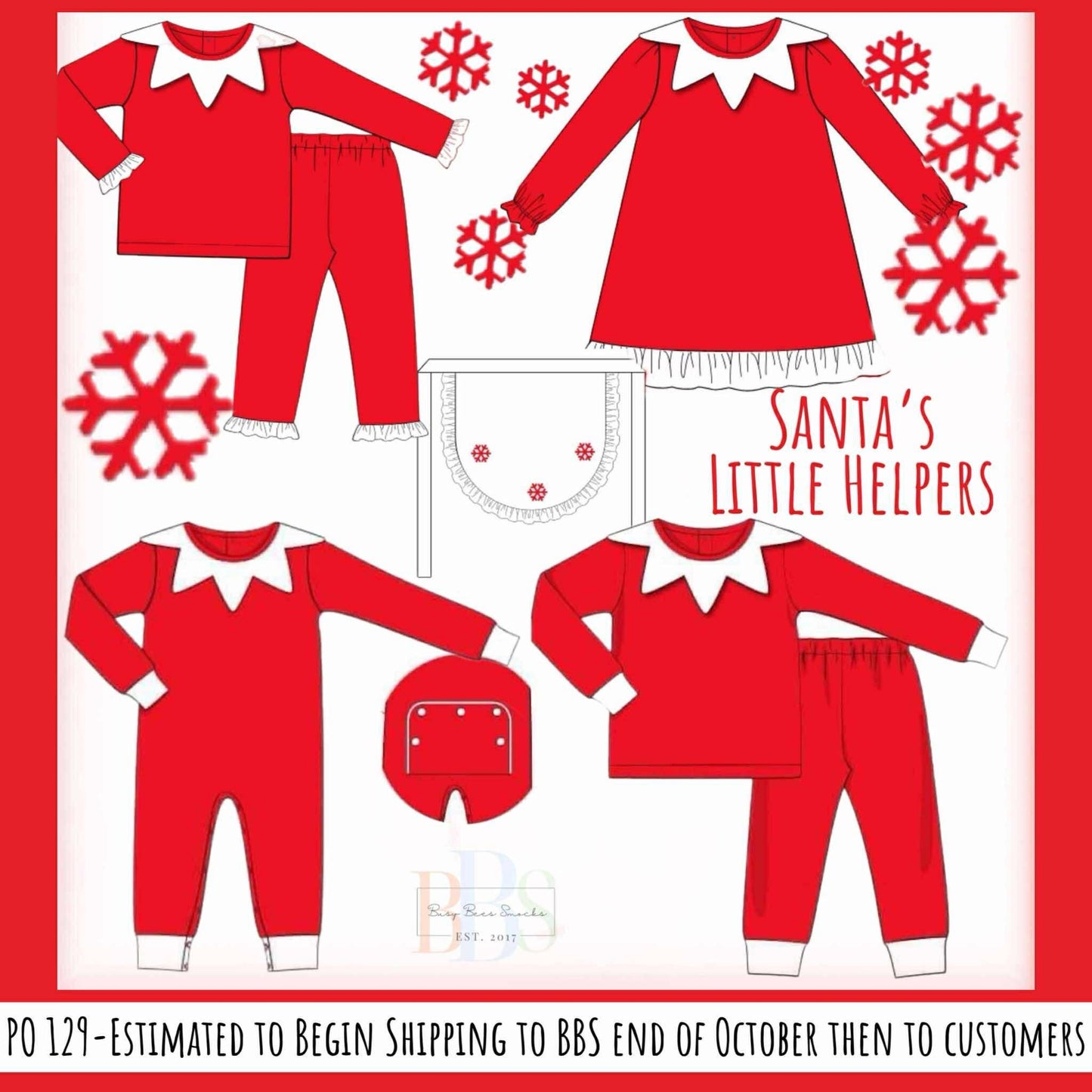 RTS: Santa's Little Helpers- Boys 2pc Knit Lounge Set