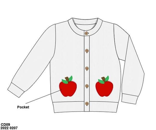 RTS: Lae Lae's Apples- Unisex Cardigan